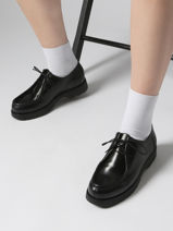 Derby Veterschoenen Uit Leder Kleman Zwart women PADRORB2-vue-porte